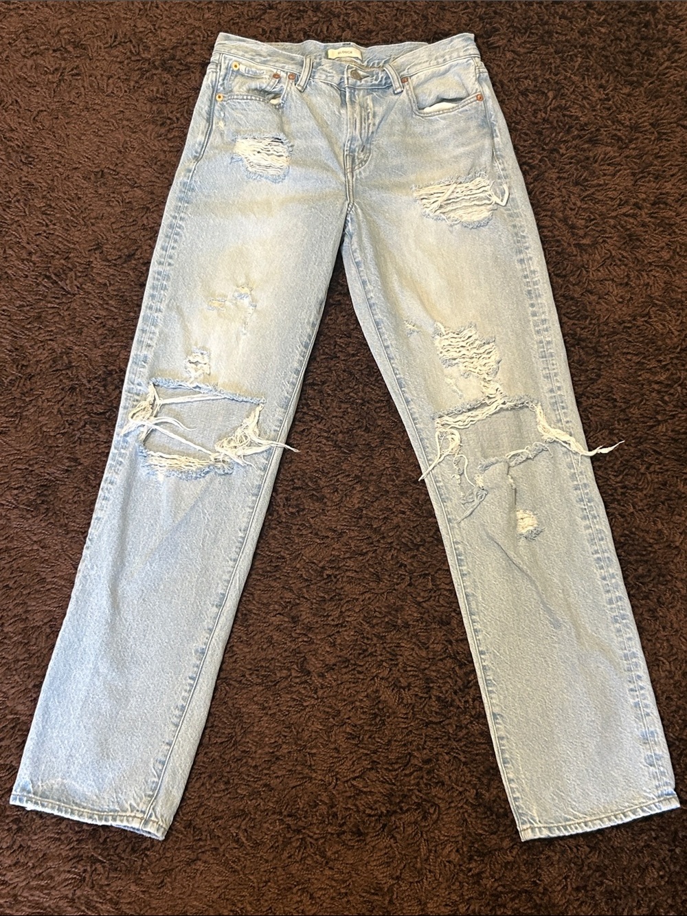 AE77 Light Blue Distressed Women’s Jeans.